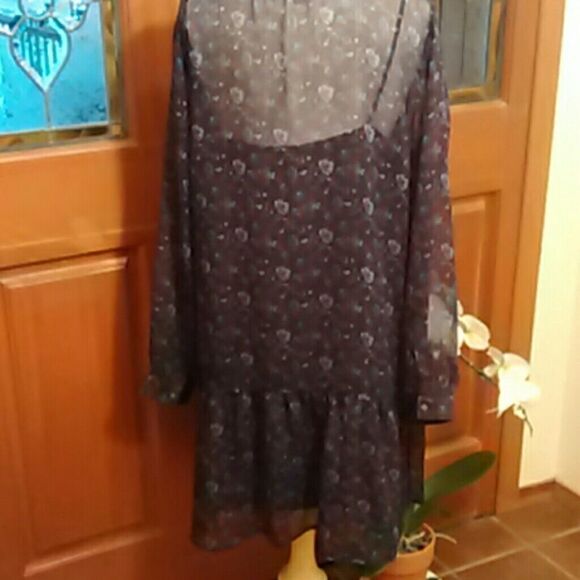 Loft Sheer Slip Dress - Picture 5 of 8